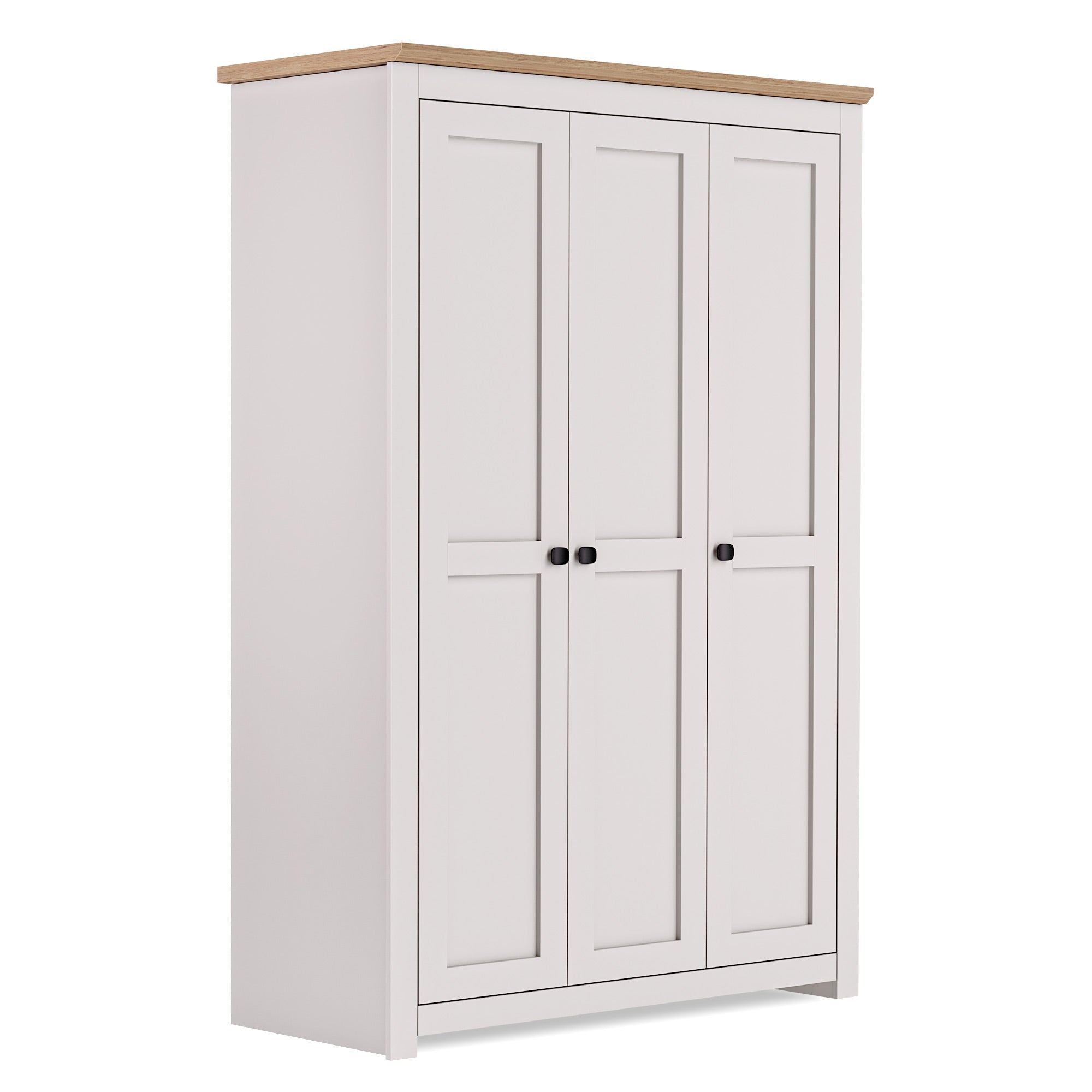 MILANA 3 Door Wardrobe Beige - 119cm