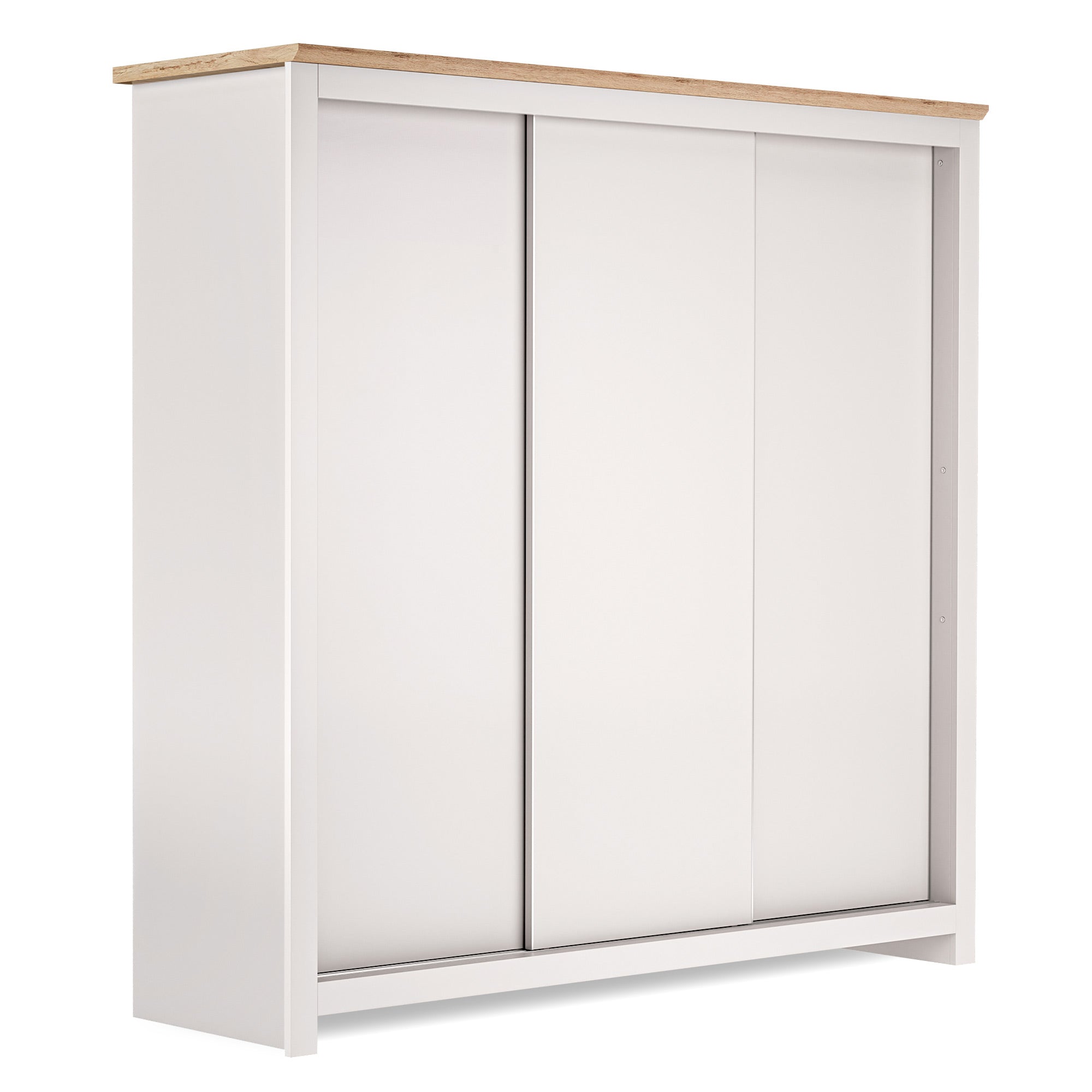 MILANA 3 Door Sliding Wardrobe Beige - 180cm