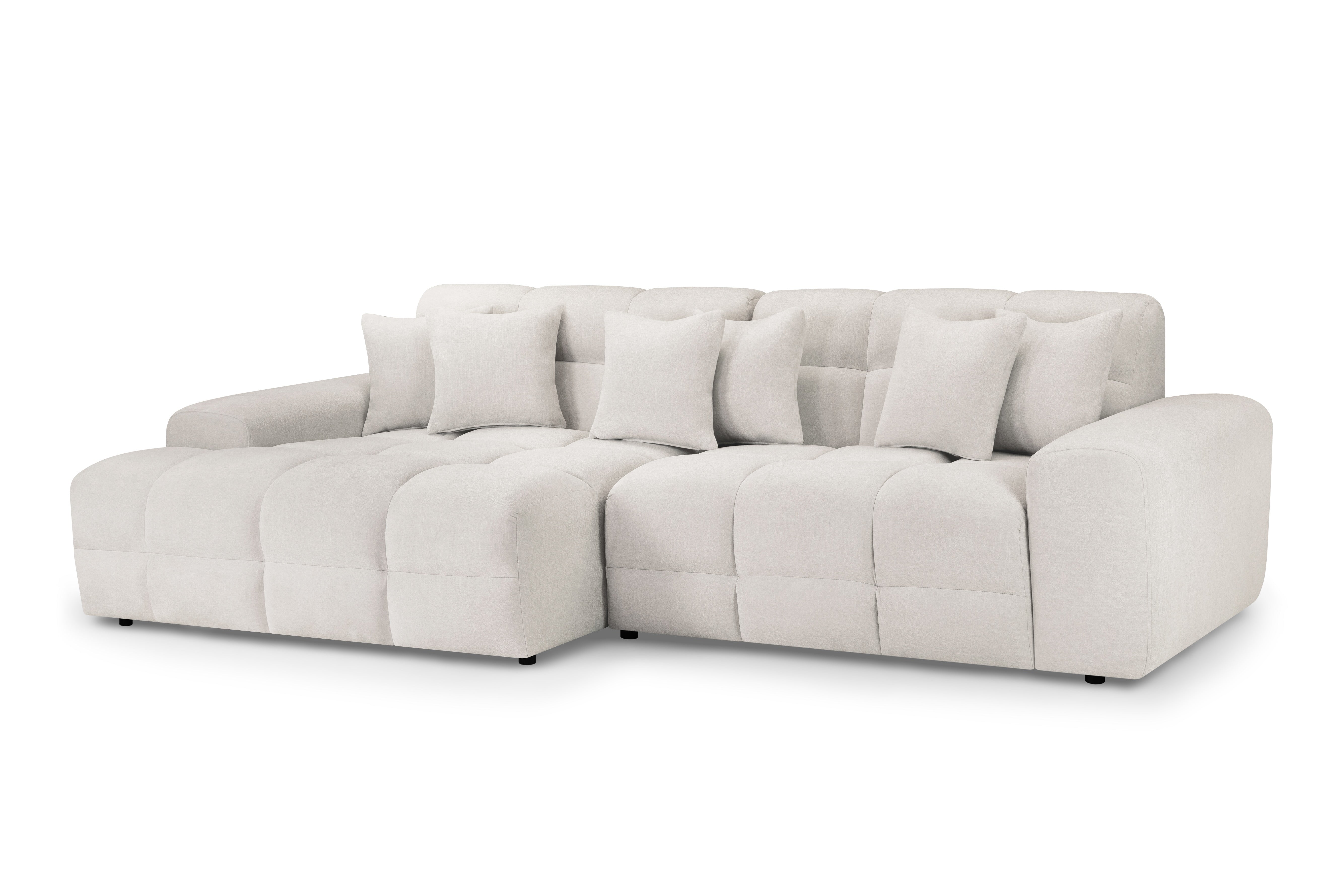 Corner Sofa - STACIE Corner Sofa Left Hand Beige 298cm