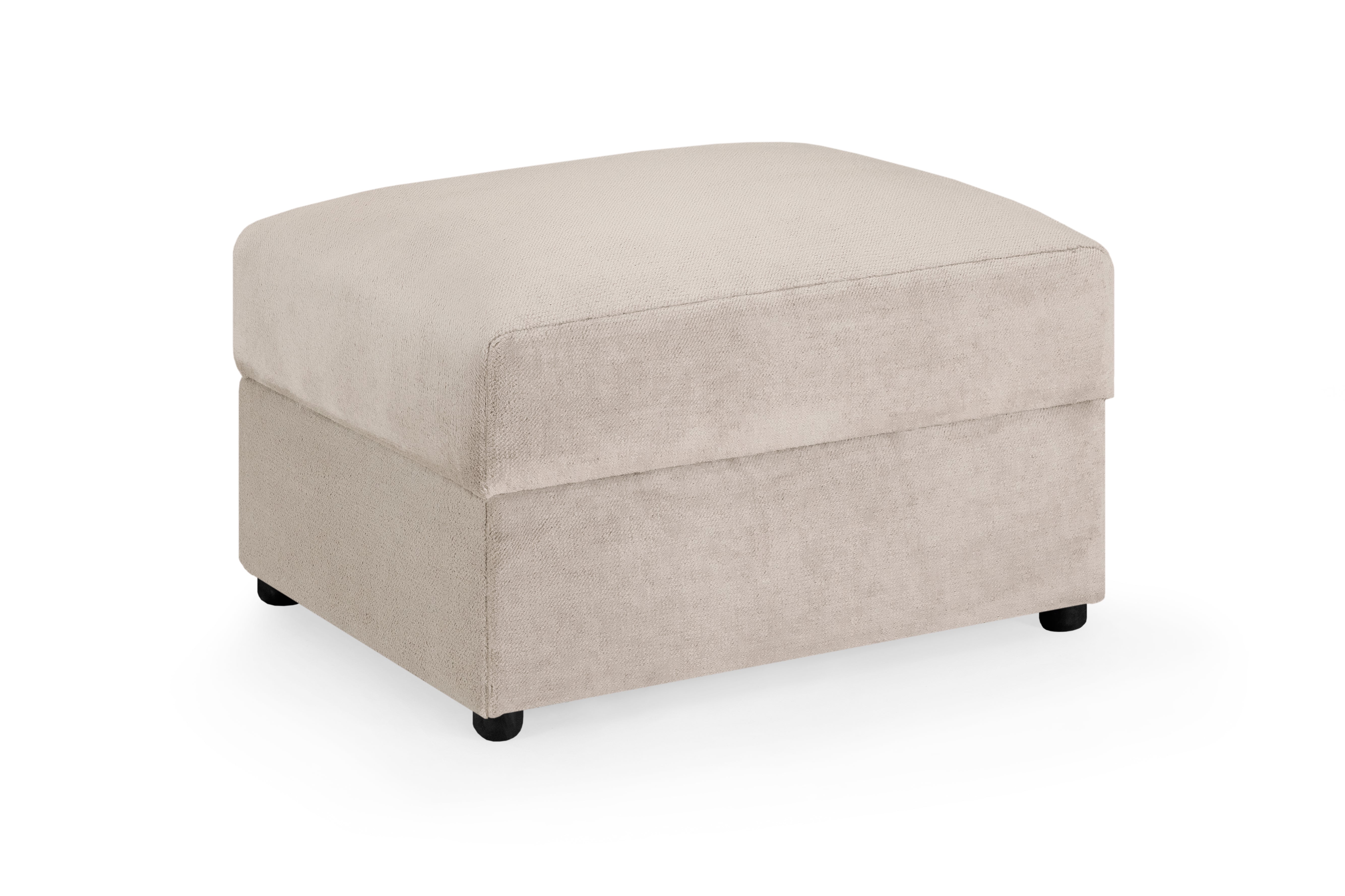Footstool - ANDREW Velvet Footstool Mocha 78cm