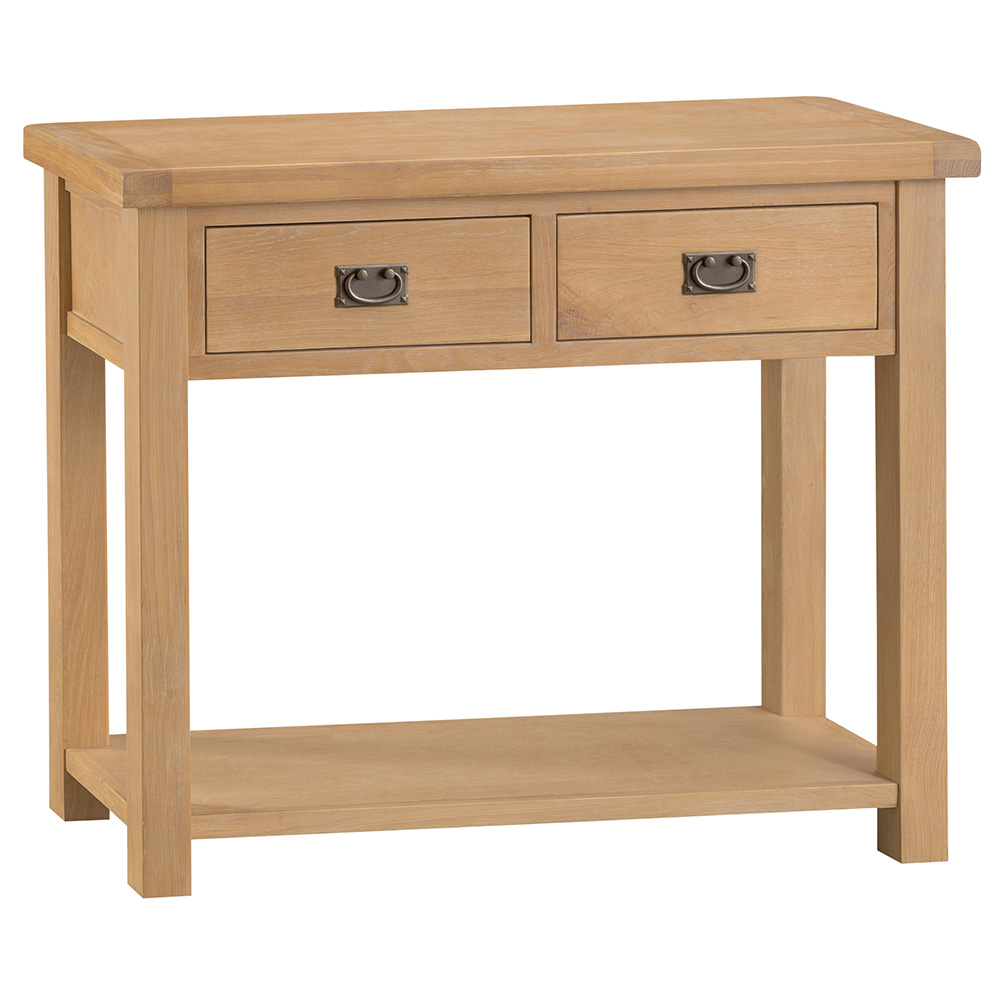 Classic Medium Console Table - Medium Oak Finish