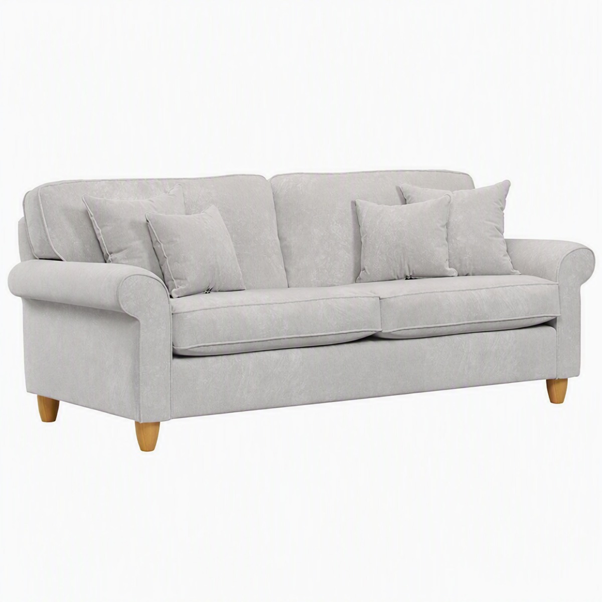 COASTAL Fabric 4 Seater Sofa - Pearl