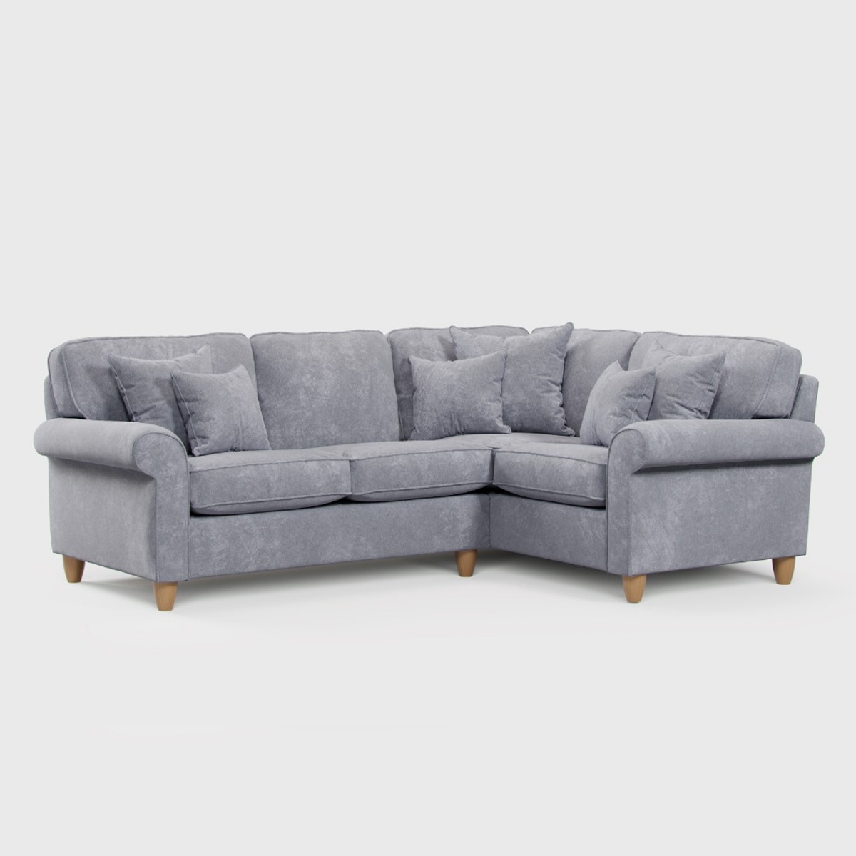 COASTAL Fabric 3 Seater Corner Sofa - Left Hand Facing - Anthracite