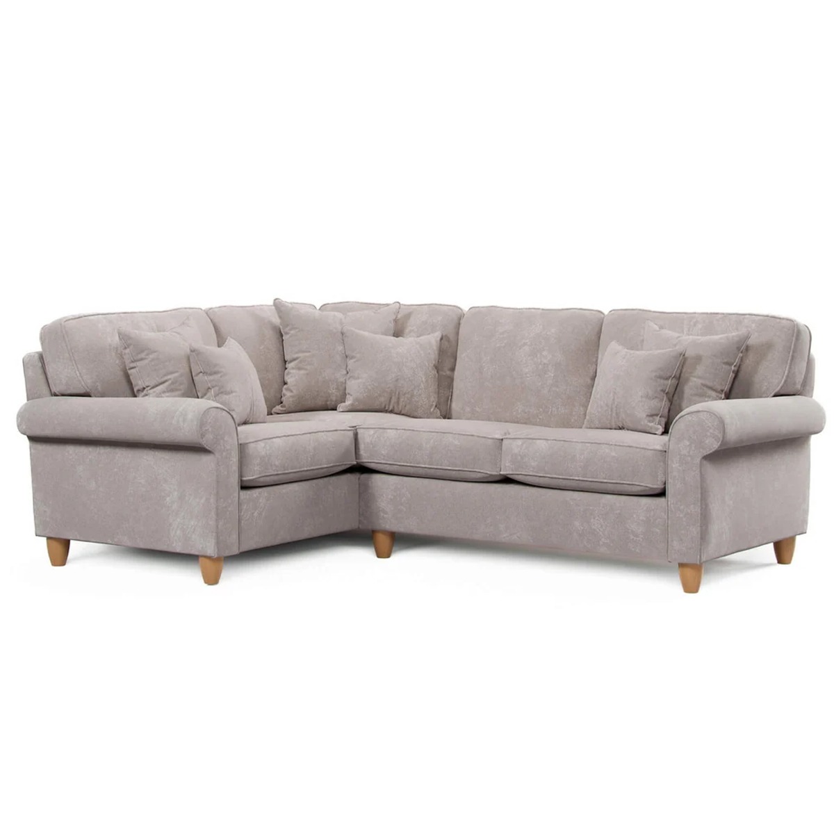 COASTAL Fabric 3 Seater Corner Sofa - Right Hand Facing - Beige