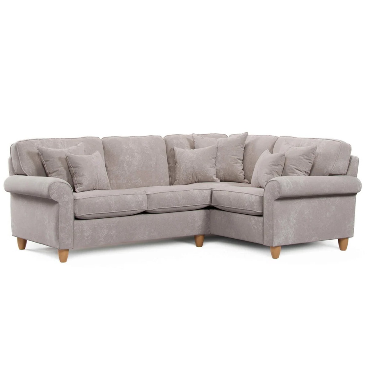 COASTAL Fabric 3 Seater Corner Sofa - Left Hand Facing - Beige