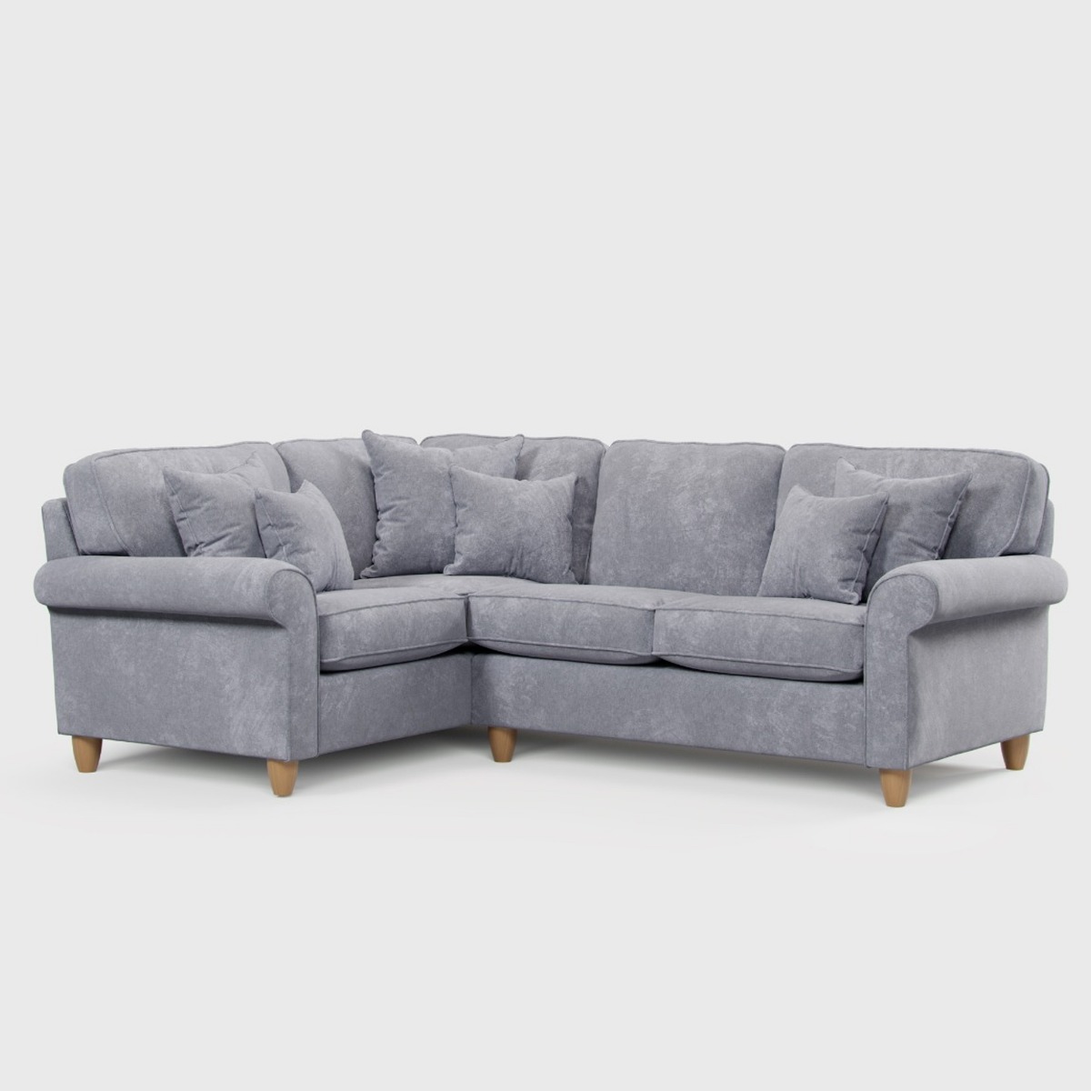 COASTAL Fabric 3 Seater Corner Sofa - Right Hand Facing - Anthracite