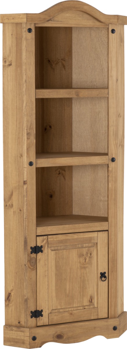 Corona Corner Unit - Distressed Waxed Pine