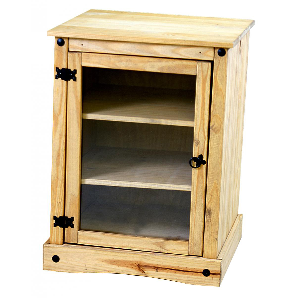 Waltham Solid Wooden Waxed Light Pine HiFi Unit - Natural