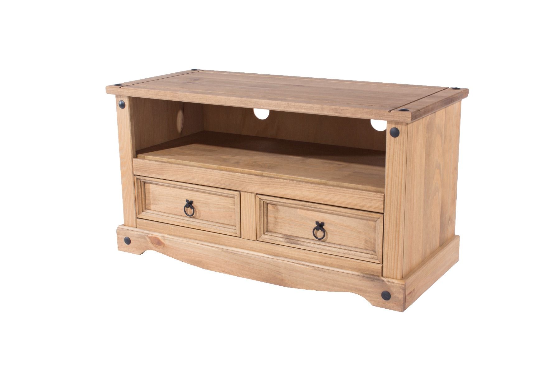 Corona Flat Screen 2-Drawer TV Stand - Pine