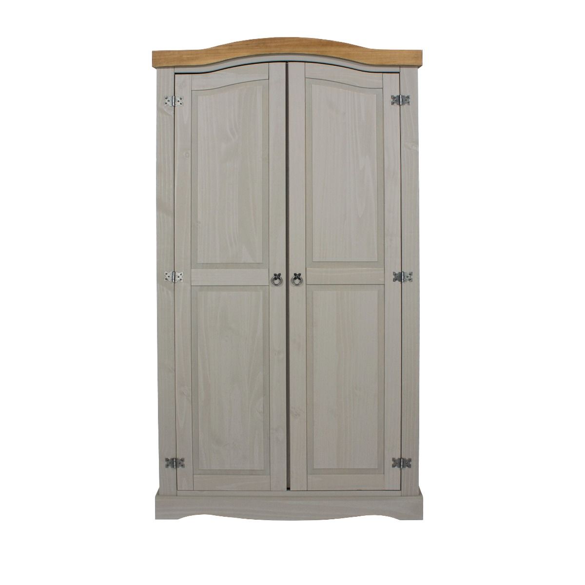 CECILIA 2 Door Wardrobe Grey - 99.8cm