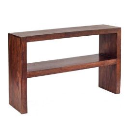 Stella Dark Mango Console Table - Walnut