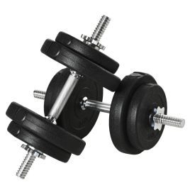 Scott 20KG Adjustable Weights Dumbbells Set - Black