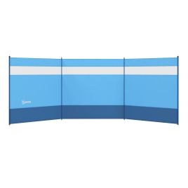 Jones Camping Windbreaker with Clear Windows 440 x 140cm - Blue