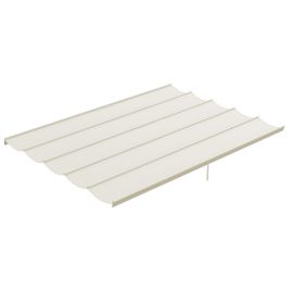 SUNVISTA Retractable Pergola Shade Cover, Replacement Canopy for 4 x 3 (m) Pergola, Retractable Roof, Cream White