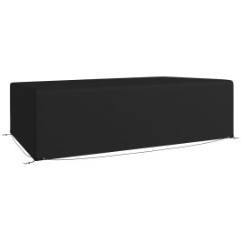 SUNVISTA Garden Furniture Cover, Waterproof 600D Oxford for Rectangular Sofa Set, Anti-UV, 245x165x66 cm, Black