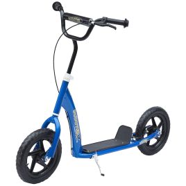 Teen Push Scooter Kids Children Stunt Scooter Bike Bicycle Ride On 12" EVA Tyres, Blue