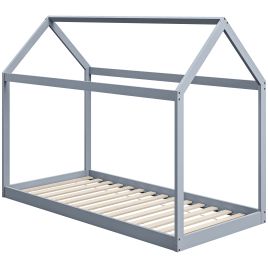 Scott Single Bed Frame House Scandinavian Style - Grey