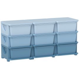 HERON Kids Storage Unit with 9 Drawers - Blue