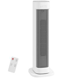 FENDOL Electric Heater Ceramic Timer 3 Heat Settings - White