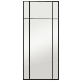 LUXGAL Metal Grid Wall Mirror - Black