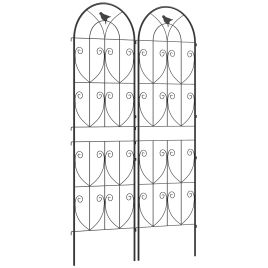 Harcote Black Metal Plant Trellis Set of 2 - 50cm