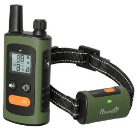TARPORLEY Rechargeable Dog Training Collar with 3200ft Remote, 3 Modes and IPX7 Waterproofing - Green
