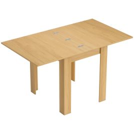 ANCHORPORT Extendable Drop-Leaf Dining Table for 46 People - Natural