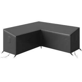 APEXHILL V-Shaped Waterproof Patio Sofa Cover - Black