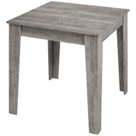 BLYMERE Square Dining Table for 4, 80cm - Grey Wood Effect