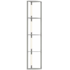 BIRCHCREST 4-Tier Corner Floor Lamp - Grey