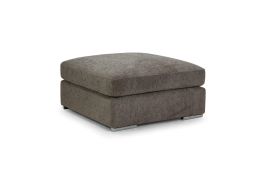 Cantrell Soft Chenille Fabric Footstool - Mocha
