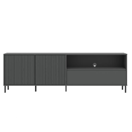 AURELITH 2 Doors TV Unit with 1 Drawer - Grey