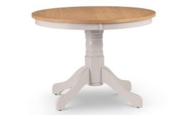 Davenport Round Pedestal Table - Elephant Grey