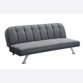 Brighton 3 Seater Velvet Sofa Bed - Grey