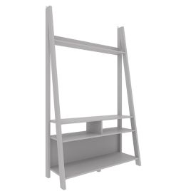 Tiva Ladder Style Tv Stand Unit with 3 Shelves - Grey
