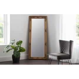 Palais Antique Finish Dress Mirror - Gold 