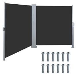 Outdoor Retractable Privacy Side Awning