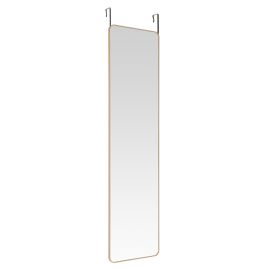 Gold Rounded-Corner Door Hanging Full-Length Mirro