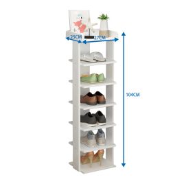 7 Tiers Storage Shelf Wooden Shoe Rack Organize