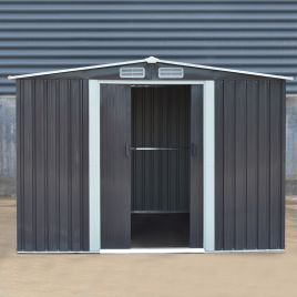 Large Metal Garden Tool Storage Shed