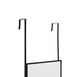 Over-the-Door Full Length Mirror with Sleek Metal Frame