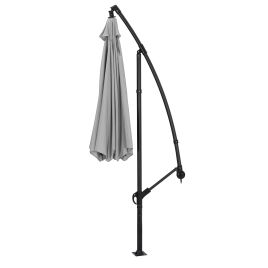 3M Large Banana Cantilever Patio Parasol for Outdoor Sunshade and Rain