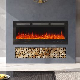 Electric Fireplace - Recessed/Wall Mount - 130cm W