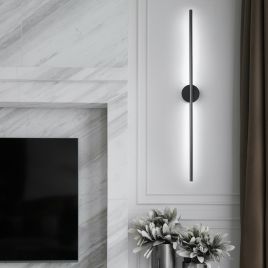 10W Black LED Linear Wall Sconce