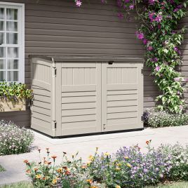 LORNVALE Stow Away Large Garden Storage Store - Vanilla