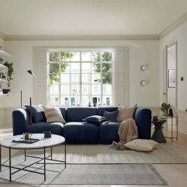 ESSAOUIRA Fabric 3 Seater Sofa - Moonlit Ocean