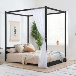 Solid Slatted Base Darwin Four Poster Bed - Kingsize 5ft