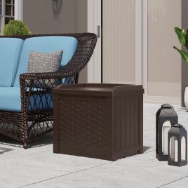 VALEON Garden Storage Box 83L - Java Brown