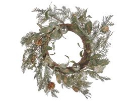 Goldenbell Decorative Christmas Wreath 45 cm - Green and Gold