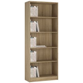4 You Tall Wide Bookcase - Sonama Oak